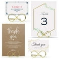 thumbnail image 3 of Table Number Holder Stands 12 Pack - Wedding Seating Labels Placecard Clips Photo Picture Cards Display Stand Gold, 3 of 7