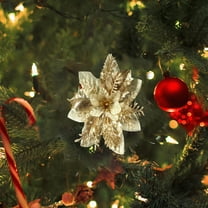 Christmas Front Door Wreath Hwkond Christmas Ornaments Golden Rattan Garland Decoration Flower Christmas Flower Decoration DIY Christmas Tree Supplies