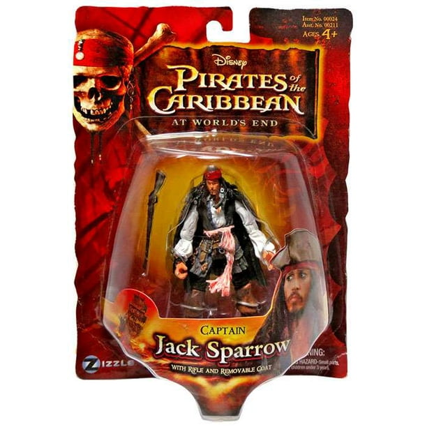 Pirates of the Caribbean Series 3 Captain Jack Sparrow Action Figure