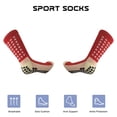 thumbnail image 4 of Calcetines de fútbol para hombre, calcetines de balón antideslizantes, almohadillas de agarre antideslizantes, 4 of 5
