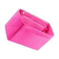 thumbnail image 2 of Seitruly Bolsas con inserción de fieltro, amplia aplicación, práctica y práctica, bolsa de cosméticos de viaje bien organizada, rosa rojo L Type3 NO3, 2 of 6