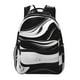 thumbnail image 1 of Fotbe Abstract Black White Swirls Mochila Casual con Estampado para Escuela, Viajes y Actividades al Aire Libre - Duradera, Ligera y Cómoda, 1 of 5