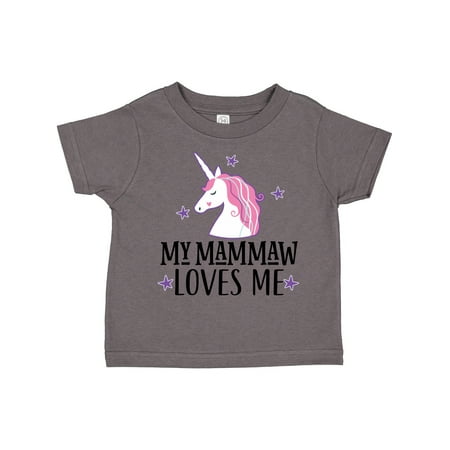 

Inktastic My Mammaw Loves Me Unicorn Gift Toddler Toddler Girl T-Shirt