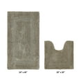 thumbnail image 2 of Better Trends Bath Rugs U-Shaped Contour Toilet Rugs Sets 2 Piece 100% Cotton Bathroom Mat Soft Absorbent Reversible Washable for Decor Tub Shower Bathroom Floor, 20"x20"|24"x40" Beige Lux Collection, 2 of 4