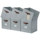 thumbnail image 1 of DECOMOMO Cubo de Almacenamiento de 11 Pulgadas, Cubo de Tela, Cubos Organizadores (Gris, Juego de 6), 1 of 5