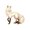 White, variant on Stylish Cartoon Enameled Painted Foxy Brooch Fashion Chest Accessory Alloy Corsage Pin Present for Her and Friend