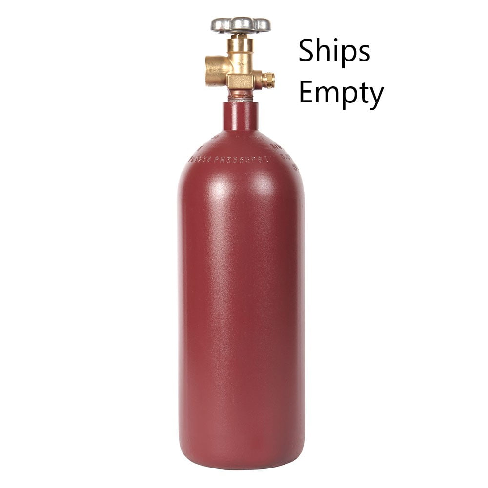 New 40 Cu ft Steel Nitrogen Cylinder Tank CGA580 Valve Industrial Welding - Ships Empty