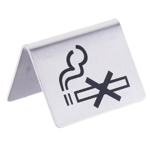 Restaurante Metal Advertencia Doble Lado Sunnimix Señales de no fumar