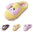 thumbnail image 6 of Otqutp Kids Boys Girls Dog Fuzzy Slippers Non-Slip Cute Furry House Slides Fall Winter Warm Bedroom Soft Cozy Indoor Shoes, 6 of 6