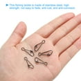 thumbnail image 4 of Uxcell 72Lbs Stainless Steel Fishing Snaps Swivels Clips Quick Change Black 150 Pack, 4 of 6