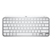 Logitech MX Keys Mini Wireless Computer Keyboard, Backlit, Bluetooth, Pale Gray