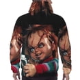 thumbnail image 6 of Lsque Chucky Pattern Casual Men's Hoodie,Hooded Sweatshirt with Kangaroo Pocket,Pullover Hoodie-4X-Large, 6 of 8