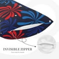 thumbnail image 3 of Sikiie Red White Blue Fireworks Print Plush Pillow Cover, Wrinkle-proof and Stain-resistant Pillow Protector without Pillow Core, Home Decoration-16"x24", 3 of 6