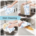 thumbnail image 2 of Yayeee 6 Pack Kitchen Dish Cloths for Washing Dishes Soft Absorbent Microfiber Towels, Blue Butterfly, 2 of 9