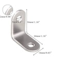 thumbnail image 3 of 20 Pcs Right Angle Stainless Steel Corner Brace,90 Degree Corner Braces,1 Inchx1 Inch Stainless Steel Right Angle Bracket, 3 of 6