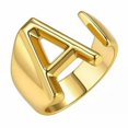thumbnail image 1 of CUITING Fashion Adjustable Initial Alphabet Letter A-Z Ring Finger Rings Women Jewellery-Silver C, 1 of 9