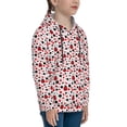 thumbnail image 3 of Lsque Ladybugs 2 Patten Youth Hoodie Sweatshirt Pullover with Kangaroo Pocket Boys and Girls Hoodie Warm Hoodie for Kids-Small, 3 of 6