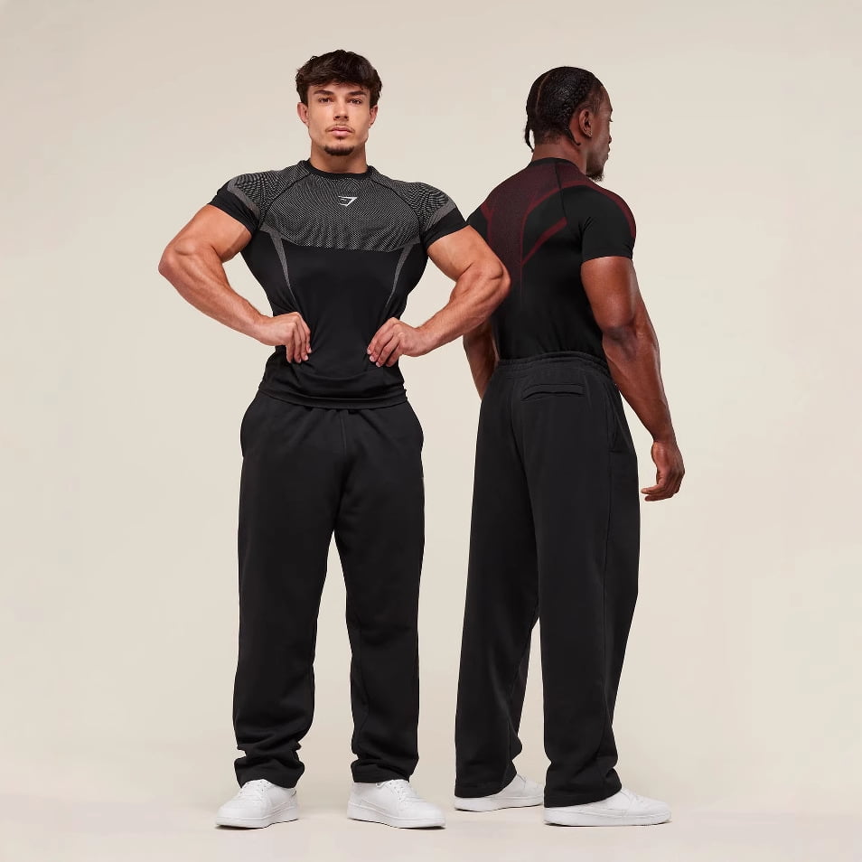 GYMSHARK Men's Compression Short-Sleeve T-Shirt, Sportswear for Football, Exercise & Fitness GYMSHARK Men's Compression Short-Sleeve T-Shirt, Sportswear for Football, Exercise & Fitness