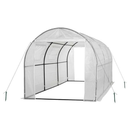Upper Bounce Ogrow 2 Door Walk In Greenhouse w/ Ventilation Windows White