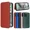 Red, variant on Clamshell phone case is suitable for Xiaomi Note 10 Lite leather clamshell case with card holder bracket magnetic carbon fiber full protection phone holster.