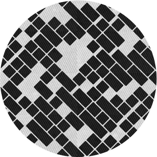 Ahgly Company Machine Washable Indoor Round Transitional Gray Cloud Gray Area Rugs, 3' Round
