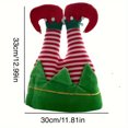 thumbnail image 3 of Santa Hat, Christmas Hat, Funny Santa Hat for Adults and Kids, Soft Polyester Multicolor Xmas Holiday Party Supplies, 3 of 6