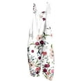 thumbnail image 1 of QATAINLAV Combinaison pour Femmes Décontractée en Lin à Jambes Larges Salopettes à Imprimé Floral Combishorts avec Poches 2025 Été Ample Sans Manches Combinaisons Bretelles Ajustables Combinaison, Rose, TG, 1 of 6