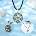 thumbnail image 3 of EUDORA Tetragrammaton Amuleto de Proteccion Tetragrammaton Malachite Necklace for Mens, Pentagram Jewelry Pentacle God Name Amulet Spiritual Gifts for Women, 24" Cord, 3 of 8