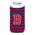 thumbnail image 1 of Koozie Hugger multicolor Caroline's Treasures CJ1054-BTBC Letra B Chevron Yale azul y carmesí, 1 of 1