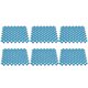 thumbnail image 2 of 6 Alfombrillas de Suelo de 20 x 20 cm, Alfombrillas antifatiga para Suelo de Cocina, Alfombrilla de Suelo entrelazada Antideslizante para Cocina, baño, Ducha, Piscina, balcón(Azul), 2 of 14