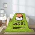 thumbnail image 2 of Sikiie Fresh Sushi Cozy Flannel Fleece Throw Blanket: Lightweight & Thick for All Seasons - Perfect for Women, Men, & Kids"40"x30", 2 of 6