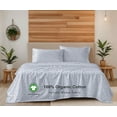 thumbnail image 3 of RUVANTI 100% Organic Cotton Sheets - Twin XL Sheet Sets - 3 Piece Percale Weave Bedding, Crisp, Cooling & Breathable, Soft & Durable, 16" Deep Pocket, Hotel Quality Sábanas - Multi Paisley, 3 of 7