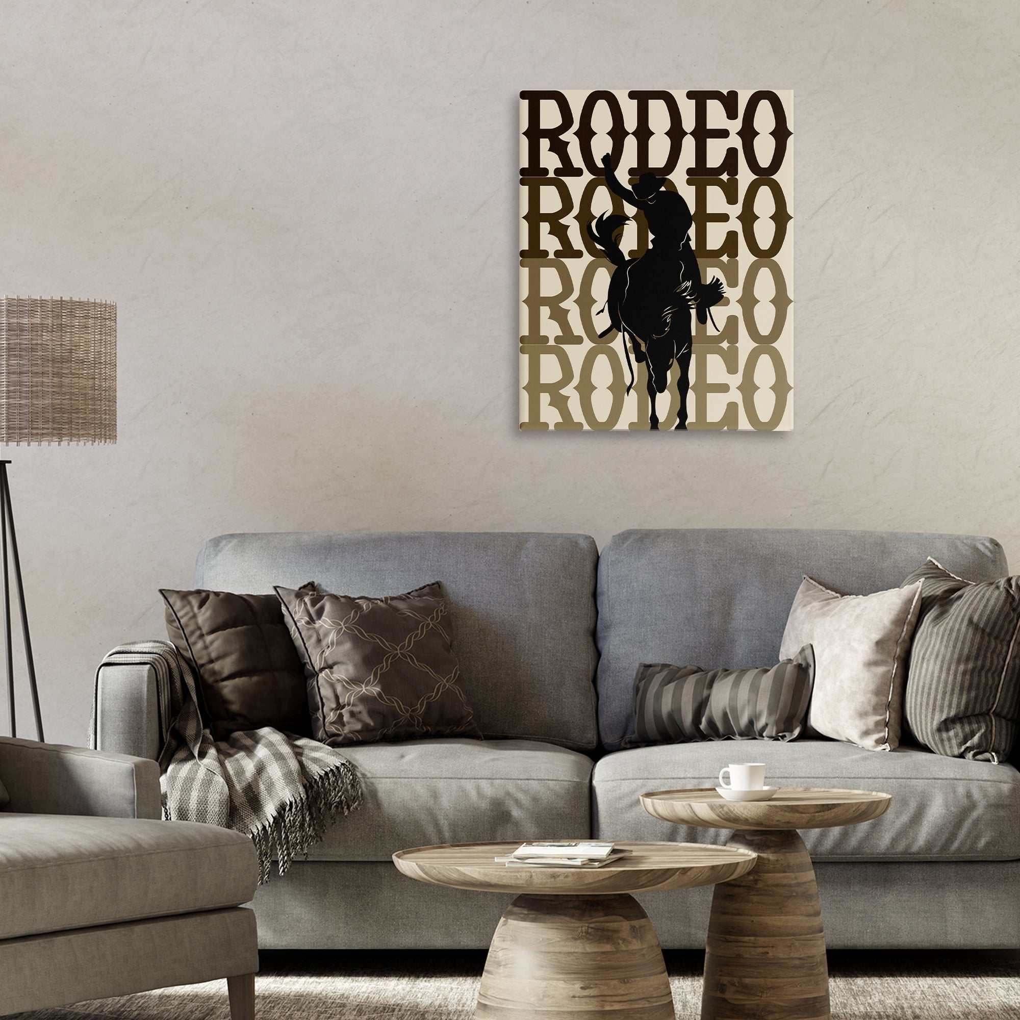 Stupell Industries Rodeo Gradient Cowboy Canvas Wall Art, design by CAD Designs