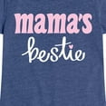 thumbnail image 3 of Instant Message - Bestie Mama - Toddler & Youth Girls Short Sleeve Graphic T-Shirt, 3 of 6