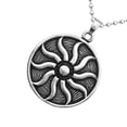 thumbnail image 3 of Collar Yinane con colgante de llama acero inoxidable 316L Plata, 3 of 5