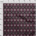 thumbnail image 3 of oneOone Silk Tabby Black Fabric Asian Ikat Sewing Material Print Fabric By The Yard 42 Inch Wide, 3 of 4