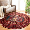 thumbnail image 2 of SAFAVIEH Vintage Hamadan Edin Oriental Area Rug, Red/Multi, 10' x 10' Round, 2 of 6