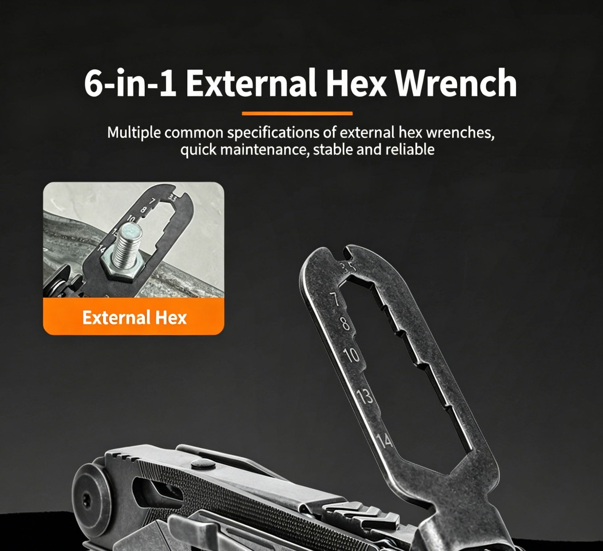 23-in-1 Stainless Steel Multi Tool Pliers with Knife Saw Wire Cutter for Outdoor Camping & Household Repair
