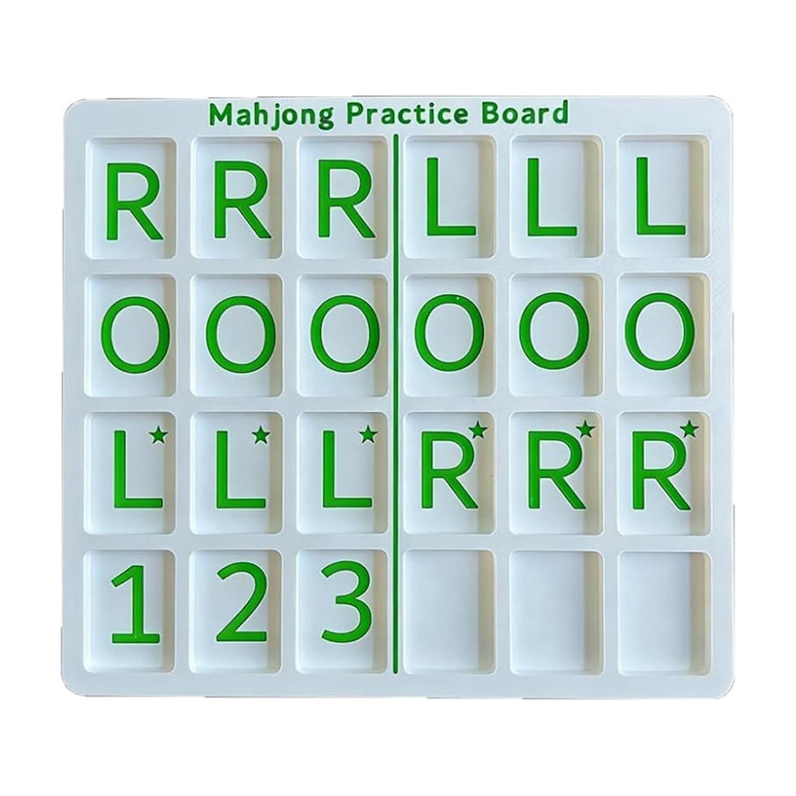Mahjong Practice Board for Charleston – Portable 24-Slot Training Board with Gift Tile Slot, Full Game Simulation for American Mahjong Players