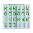 thumbnail image 1 of Green Portable Mahjong Practice Board With 24 Slots For Charleston Training Lovers, 1 of 6