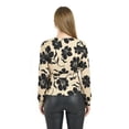 thumbnail image 3 of Blusa con escote cruzado Roman Fashion / Juvenil, 1758 (Negro flor) negro M, 3 of 3