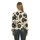 thumbnail image 3 of Blusa con escote cruzado Roman Fashion / Juvenil, 1758 (Negro flor) negro M, 3 of 3