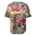 thumbnail image 2 of Be My Valentine's Great Dane Truck Full of Love Flower Balloon All Over Print 3D Baseball Shirt Danes Dog Lover Gifts Softball Sport - 02029, 2 of 6