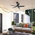thumbnail image 5 of Hunter ZenTech 44 Inch Smart Ceiling Fan with LED Light for Patio, Indoor/Outdoor Damp Rated, 5-Blade, Matte Black, Wi-Fi Enabled, Works with Alexa, Google & Apple, 5 of 20