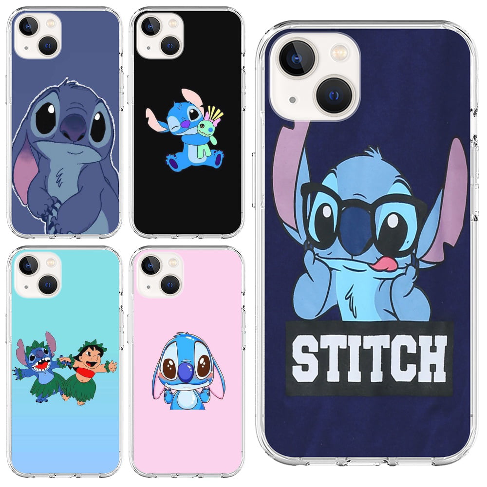 Funny iPhone 8 Plus Cases Covers,Stitch i~Phone 13 Pro Case,Soft Edge Hard  Back Phone Case for iPhone 14 13 XR X 8 12 11 PRO Max 7 XS 6 Plus -  