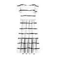 thumbnail image 4 of Mikilon Girl's Short Sleeve Striped Print Loose Casual Long Maxi Dress with Pockets 4-12 Years, 4 of 5
