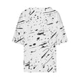 thumbnail image 5 of AKOEE Womens 3/4 Length Plus Size T Shirt Graphic Print Loose Crew Neck Tops Short Sleeve S-5X Casual Large Tees (XX-Large, White 04), 5 of 5