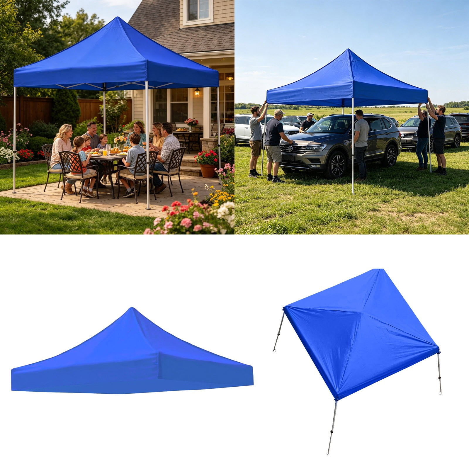Ozark Trail 9' x 9' Swift Set Shade Gazebo, Steel Frame, 81 sq ft
