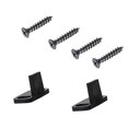 thumbnail image 3 of 2Pc Smooth Double Wheel Bearing Barn Door Pulley Stop Damper Barn Door Track Stop Ground Guide with 4Pcs Screws, 3 of 7