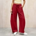 thumbnail image 4 of Gytharion Women's Curved Barrel Leg Sweatpants with Pockets Plus Size Elastic Waist Drawstring Loose Joggers Casual Solid Color Track Pants, 4 of 8